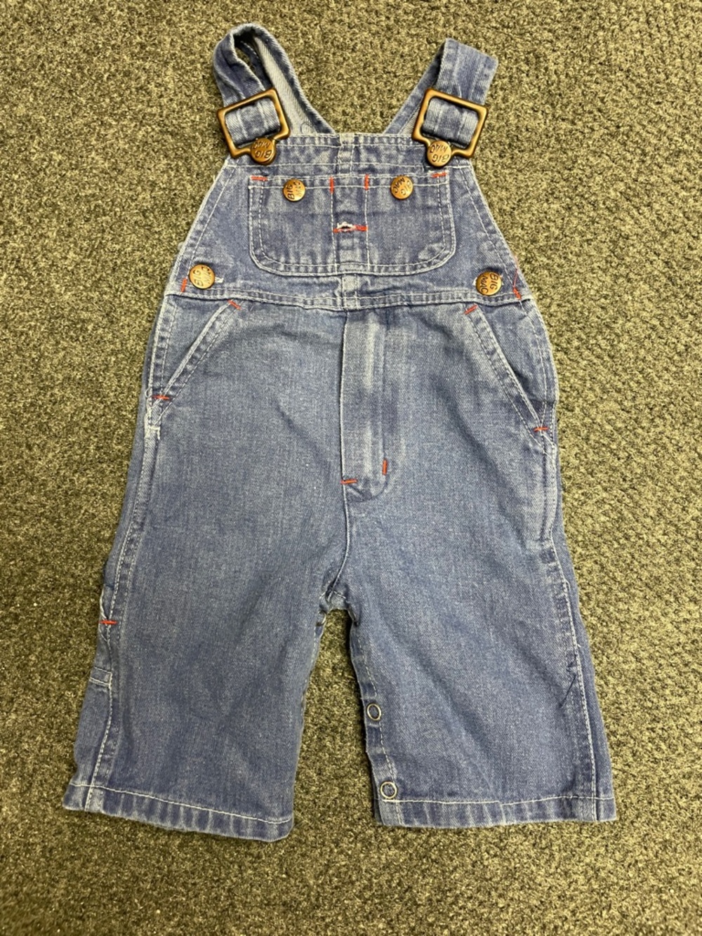 Vintage 80's Toddler Time JcPenney Big Mac Overalls. 1 Year 18.5-23#